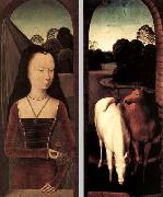 Hans Memling Diptych with the Allegory of True Love Germany oil painting artist